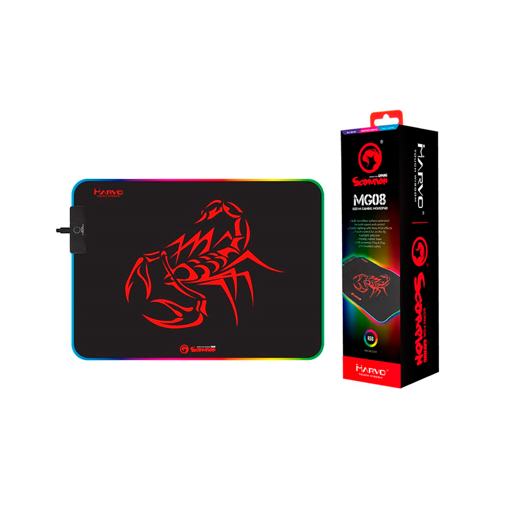 MOUSE PAD MARVO MG08 SCORPION RGB BACKLIGHT