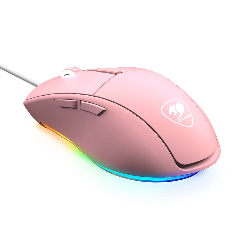 MOUSE COUGAR MINOS XT RGB USB ROSADO 4000DPI 6BOT SENSOR ADNS-3050
