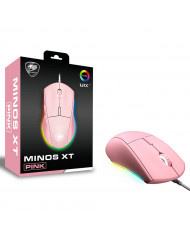 MOUSE COUGAR MINOS XT RGB USB ROSADO 4000DPI 6BOT SENSOR ADNS-3050