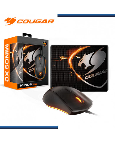 MOUSE COUGAR MINOS XC + PAD USB 4000DPI 6BOT SENSOR ADNS-3050/ 260x210x3mm
