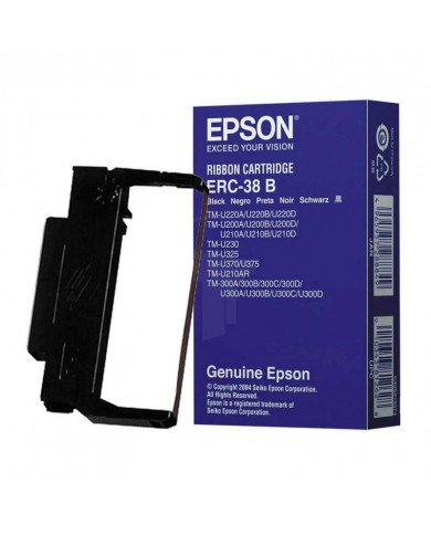 Cinta de tinta Epson Original ERC 30-34-38 Negra para impresoras
