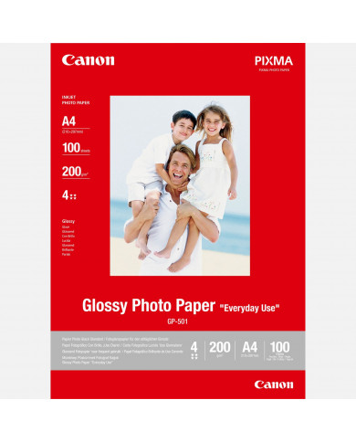 PAPEL CANON GP-501 FOTO GLOSSY 4x6 10U 200g/m2 10x15cm