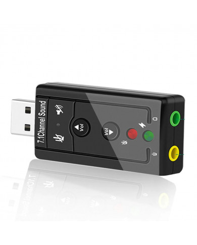 ADAPTADOR DE SONIDO USB 7.1 VIRTUAL LAPTOP DONGLE