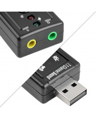 ADAPTADOR DE SONIDO USB 7.1 VIRTUAL LAPTOP DONGLE