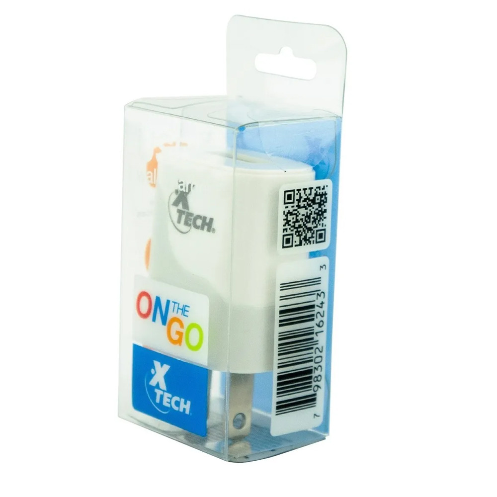 ADAPTADOR XTECH XTG-213 OTG USB CARGA RAPIDA DE PARED