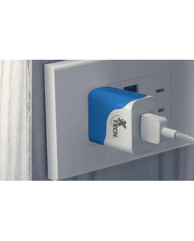 ADAPTADOR XTECH XTG-213 OTG USB CARGA RAPIDA DE PARED