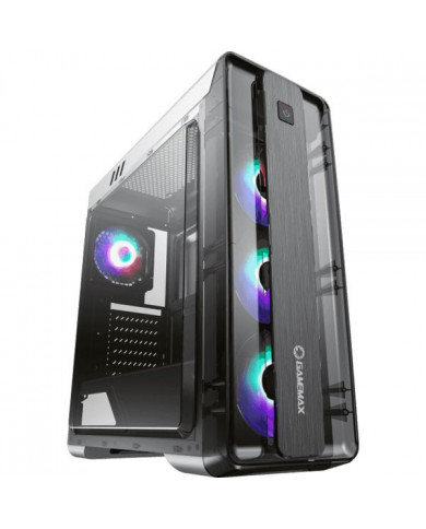 CASE GAMEMAX MOONLIGHT FRGB NEGRO VIDRIO