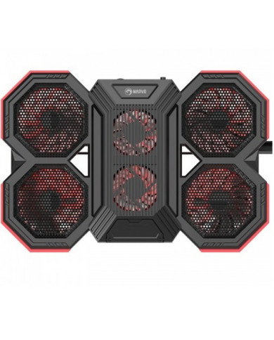 COOLING PAD MARVO FN-41 ROJO 9-17,3" 6FAN 2USB