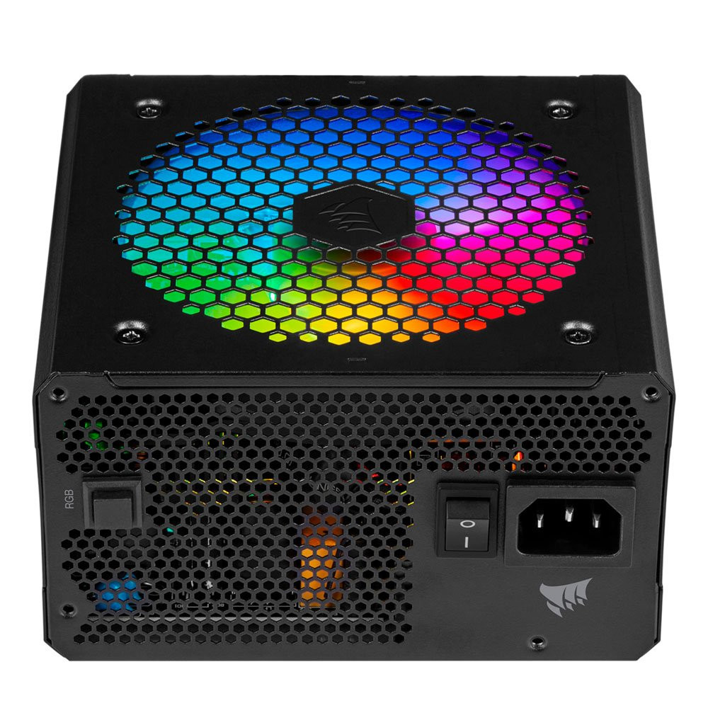 FUENTE DE PODER CORSAIR CX550F RGB MODULAR 80P BRONZE ATX iCUE NEGRA
