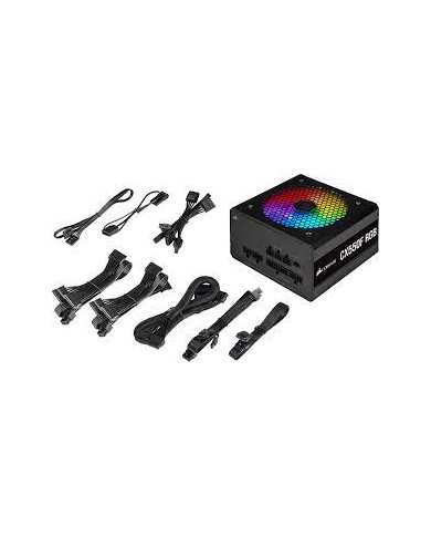 FUENTE DE PODER CORSAIR CX550F RGB MODULAR 80P BRONZE ATX iCUE NEGRA