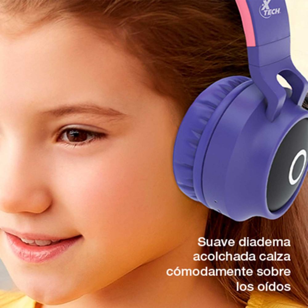 HEADSET XTECH XTH-650 BLUETOOTH ONEAR PURPURA
