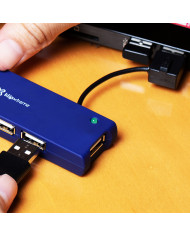 HUB KLIPXTREME 4 PUERTOS KUH-400A AZUL