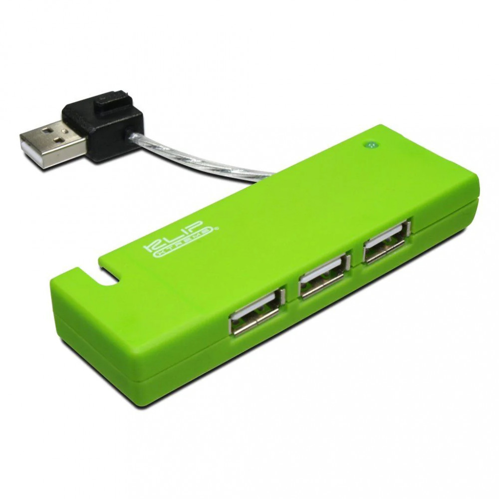 HUB KLIPXTREME 4 PUERTOS KUH-400G VERDE