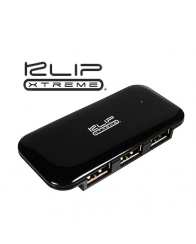 HUB KLIPXTREME KUH-190B NEGRO SLIM 4 PUERTOS