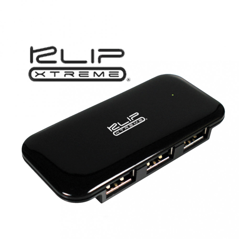 HUB KLIPXTREME KUH-190B NEGRO SLIM 4 PUERTOS
