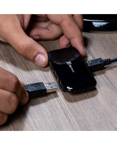 HUB KLIPXTREME KUH-190B NEGRO SLIM 4 PUERTOS