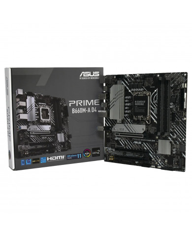 MAINBOARD ASUS B660M-A D4 PRIME LGA1700 12GEN DDR4-5333 ARGB2 AURA