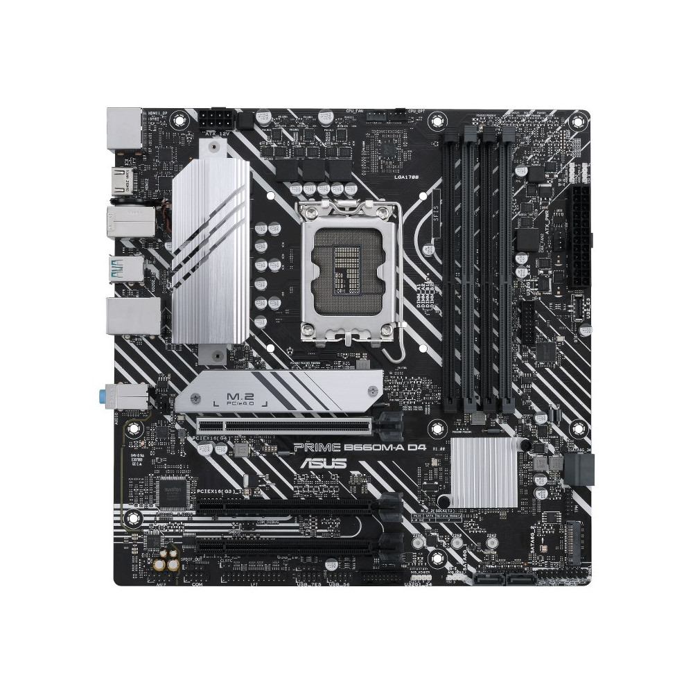MAINBOARD ASUS B660M-A D4 PRIME LGA1700 12GEN DDR4-5333 ARGB2 AURA