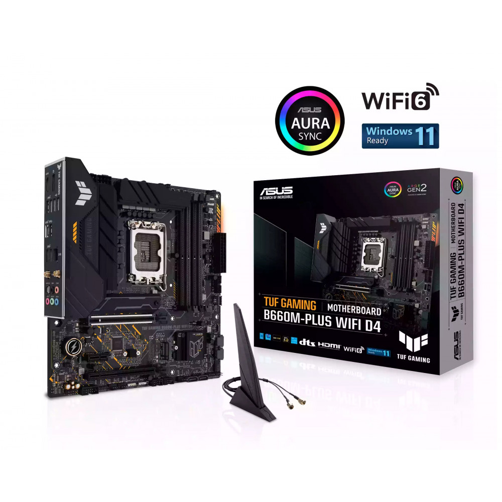 MAINBOARD ASUS B660M-PLUS WiFi D4 TUF LGA1700 12GEN ARGB_GEN2 AURA