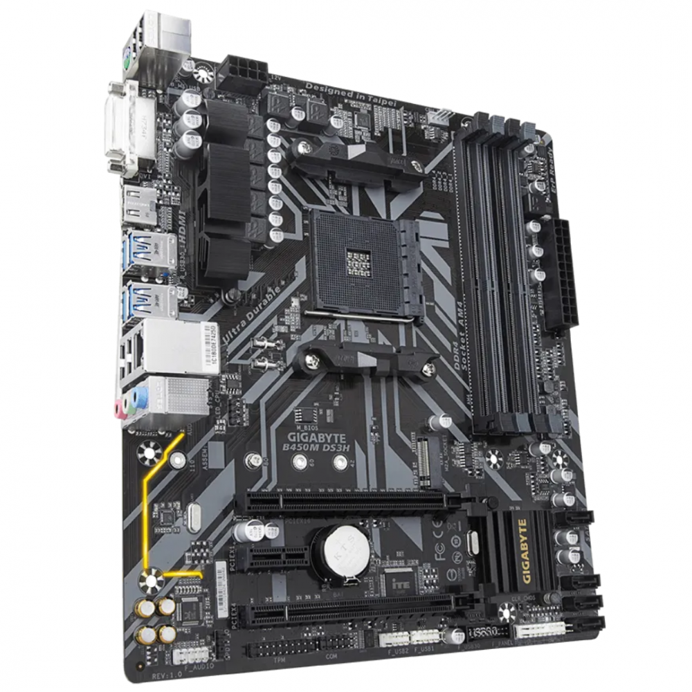 MAINBOARD GIGABYTE B450M DS3H AM4 RYZEN 3000 4DDR4 RGB_FUSION VR