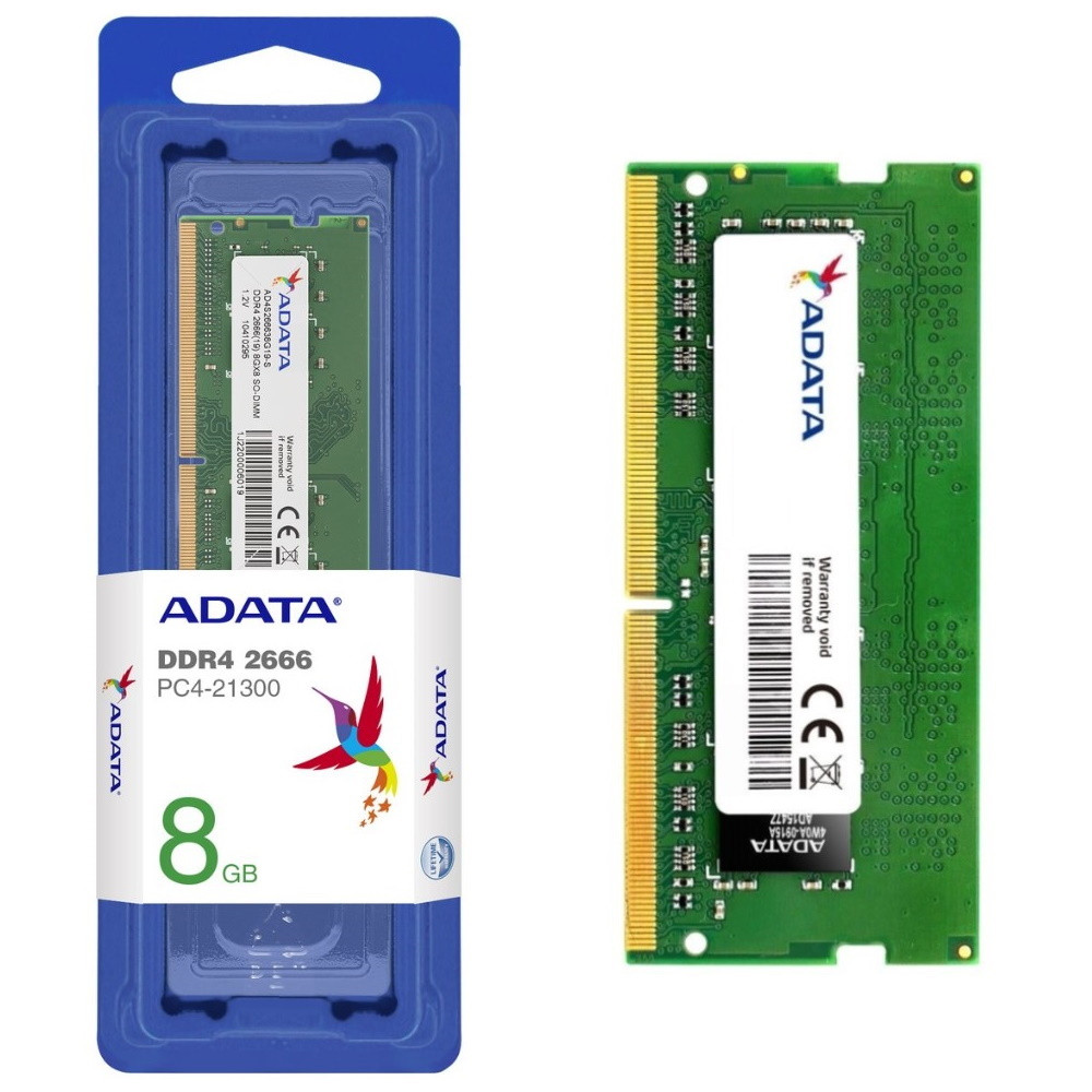 MEMORIA ADATA 8 GB DDR4 2666 SODIMM PC4-21300