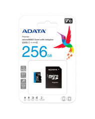 MICROSD ADATA 256 GB CLASE 10 FHD A1 + ADAPTADOR