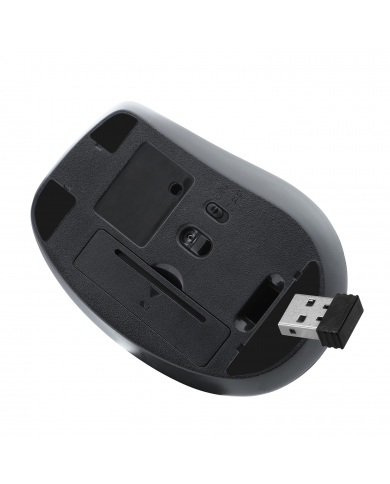 MOUSE KLIPX KMW-750 WIRELESS + BASE NEGRO FLEXOR BUSINESS