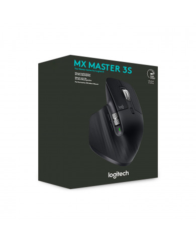 MOUSE LOGITECH MX MASTER 3S WIRELESS NEGRO 6000DPI SENSOR 8K DPI