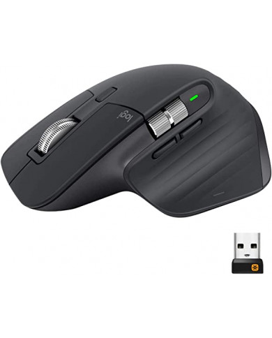 MOUSE LOGITECH MX MASTER 3S WIRELESS NEGRO 6000DPI SENSOR 8K DPI