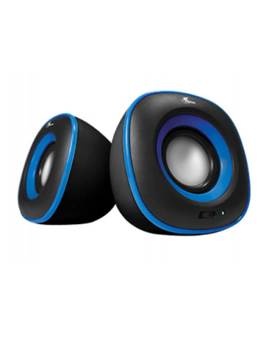 PARLANTES XTECH XTS-115BL AZUL 2.0 STEREO 6W 3.5MM+USB