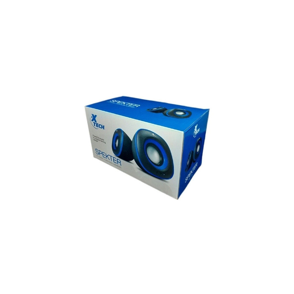 PARLANTES XTECH XTS-115BL AZUL 2.0 STEREO 6W 3.5MM+USB