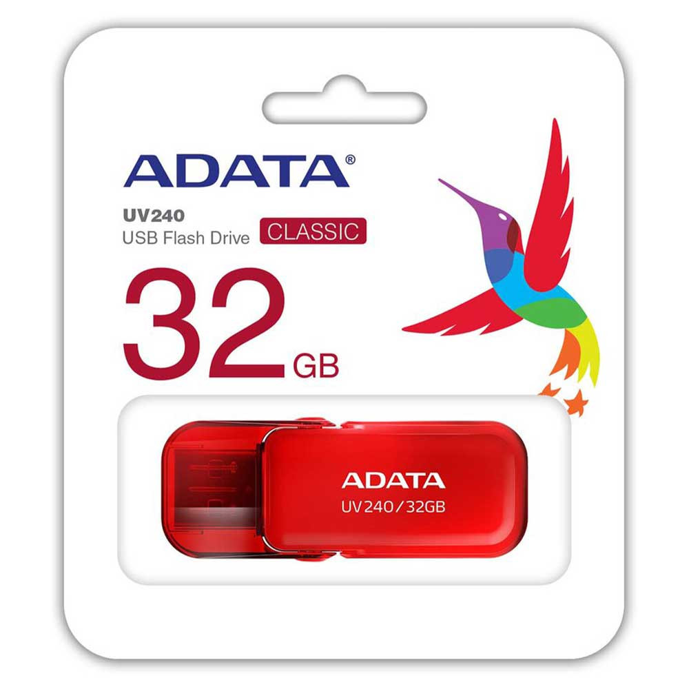 PENDRIVE ADATA 32 GB ROJO UV240 CLASSIC
