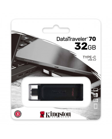 PENDRIVE KINGSTON 32GB DT70 TYPE-C USB3.2 NEGRO DT70/32GB