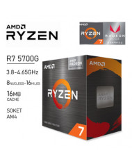 PROCESADOR AMD RYZEN 7 5700G 3.8GHZ 8C 16H AM4 PROCESADOR AMD RYZEN 7 5700G 3.8GHZ 8C 16H AM4