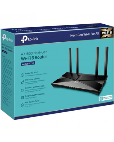 ROUTER TP-LINK ARCHER AX10 WiFi 6 AX1500 4ANT 1.5GHz VER 1.0