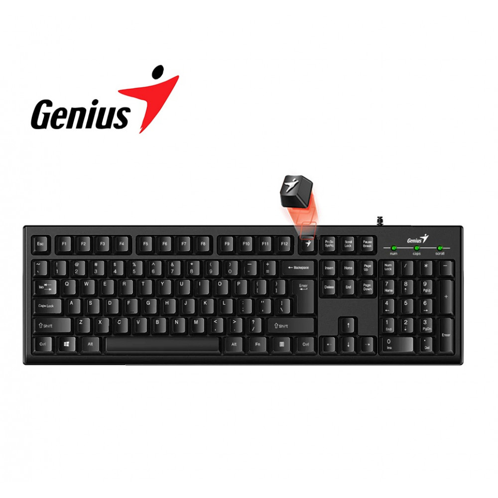 Teclado Genius KB-100 USB Negro