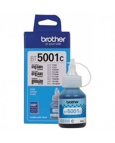 TINTA BROTHER BT5001C CYAN 41,8ml 5000 pag