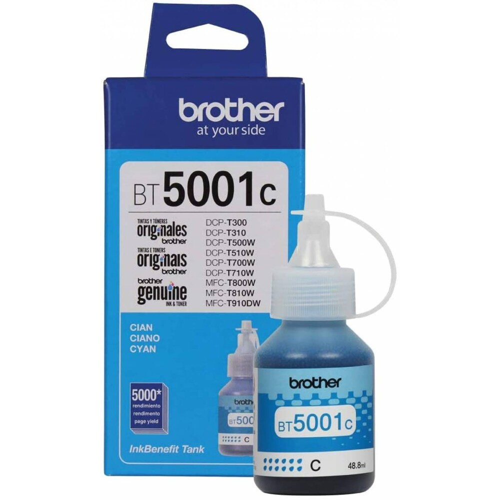 TINTA BROTHER BT5001C CYAN 41,8ml 5000 pag