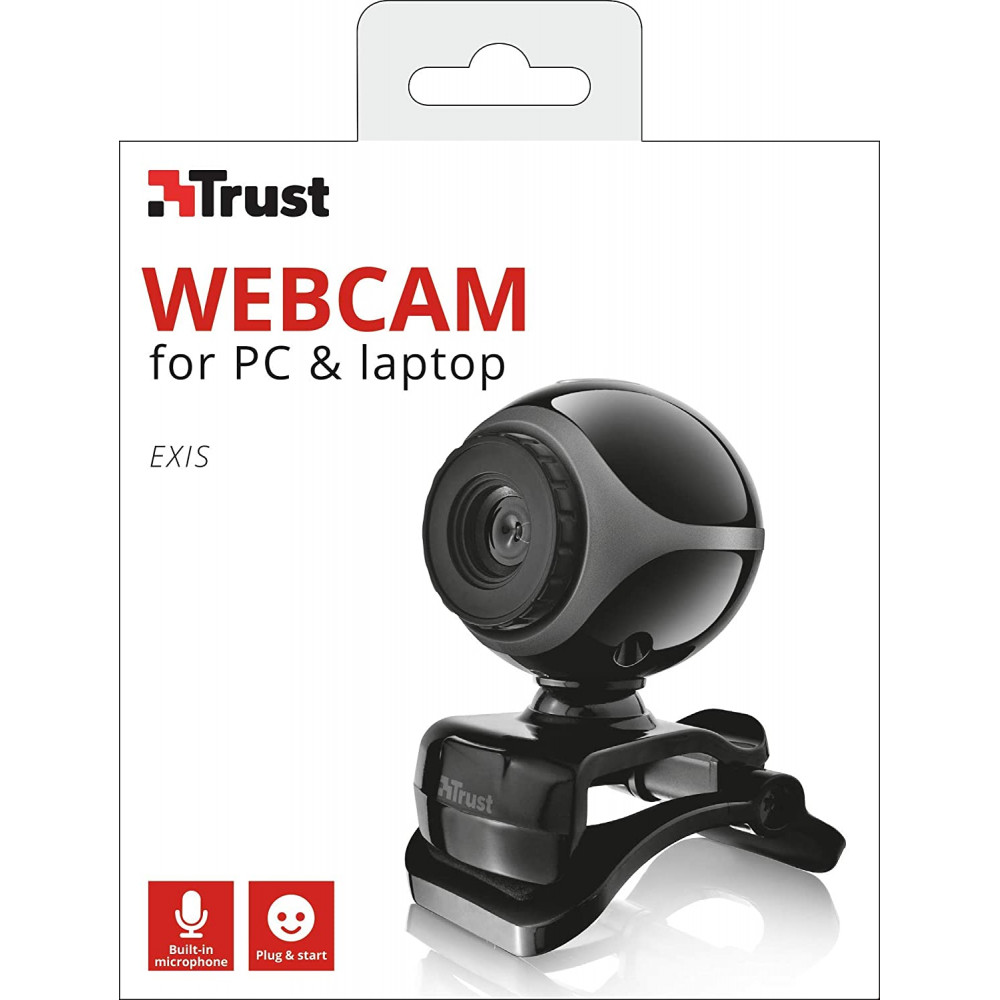 WEBCAM TRUST EXIS 640x480 NEGRA + MIC
