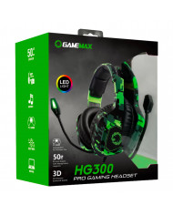 HEADSET GAMEMAX HG300 LED CAMUFLAJE 3D SORROUND HEADSET GAMEMAX HG300 LED CAMUFLAJE 3D SORROUND