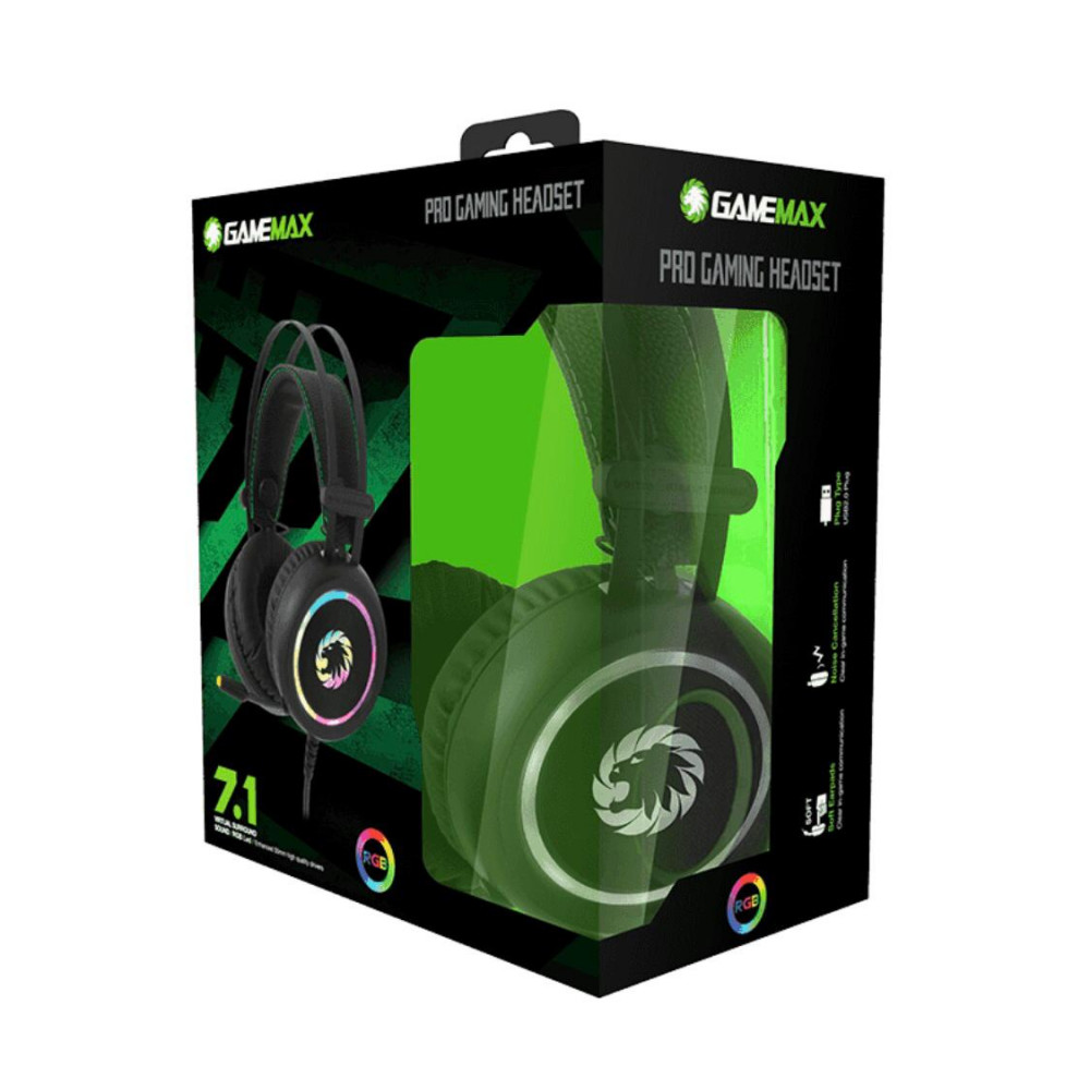 HEADSET GAMEMAX HG-3500 RGB 7.1 PRO GAMING SURROUND
