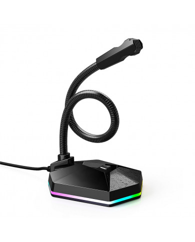 MICROFONO MEETION MT-MC13 RGB USB OMNI GAMING