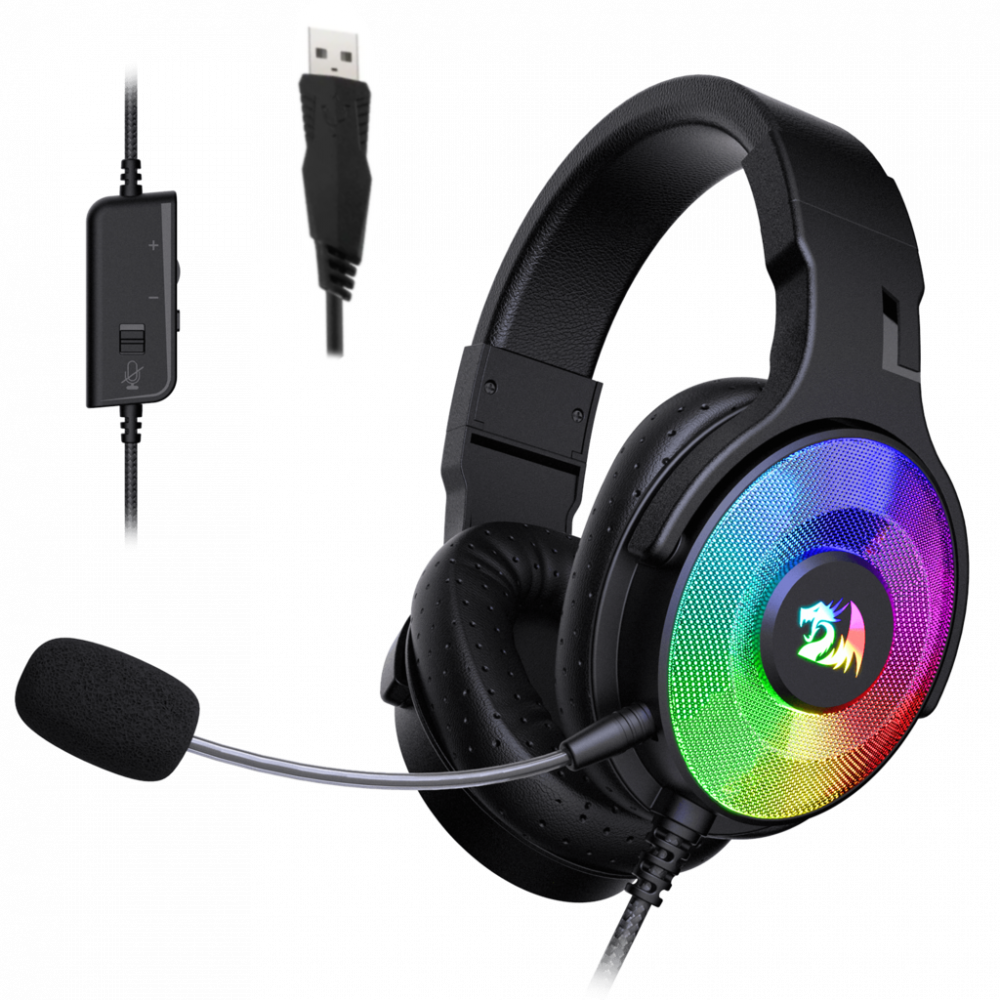 HEADSET REDRAGON PANDORA2 H350RGB USB GAMING