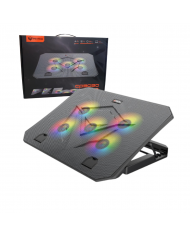 COOLING PAD MEETION MT-CP3030 RGB 5FAN 2USB 9-15.6"