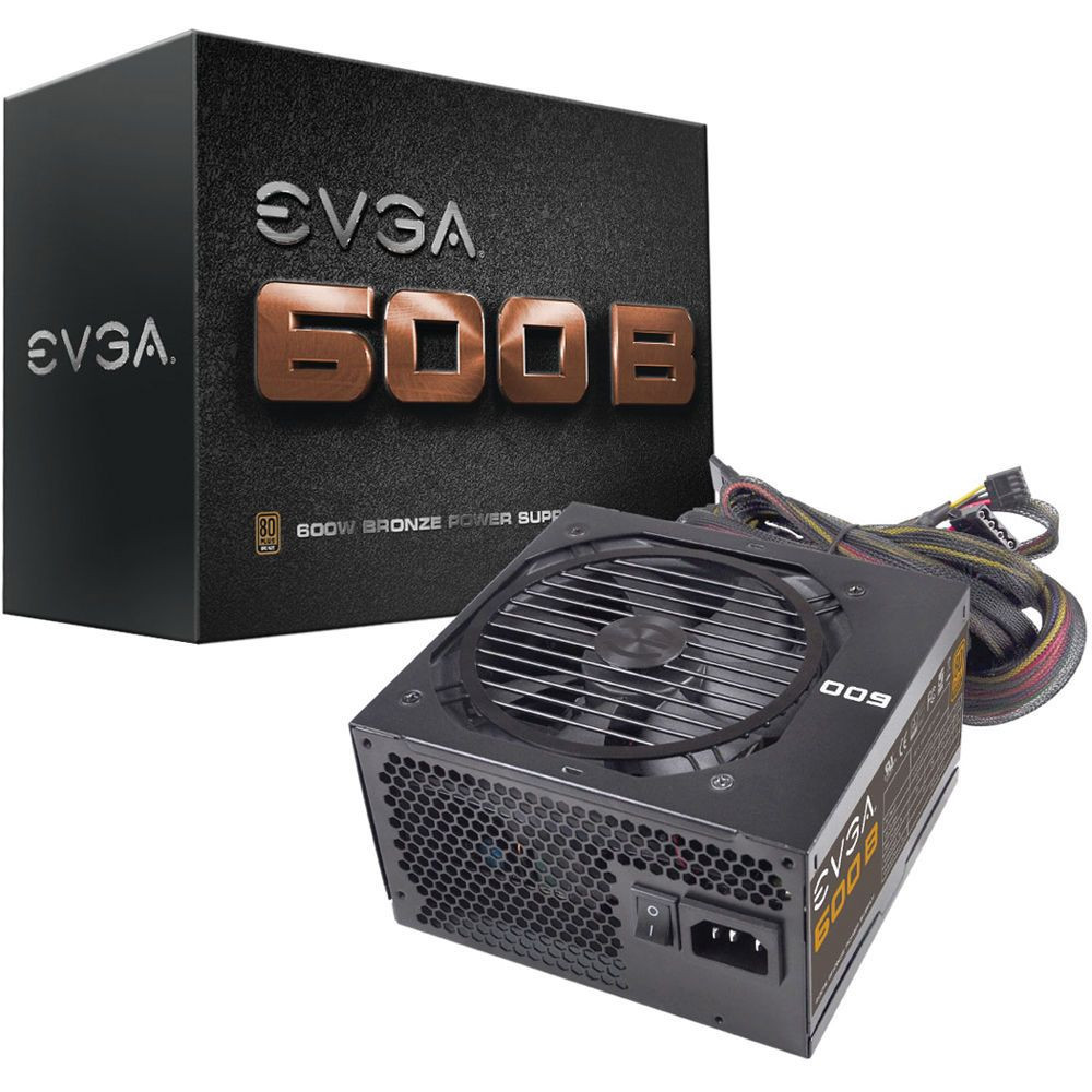 FUENTE DE PODER EVGA 600 W 80 PLUS REAL GAMER 12v