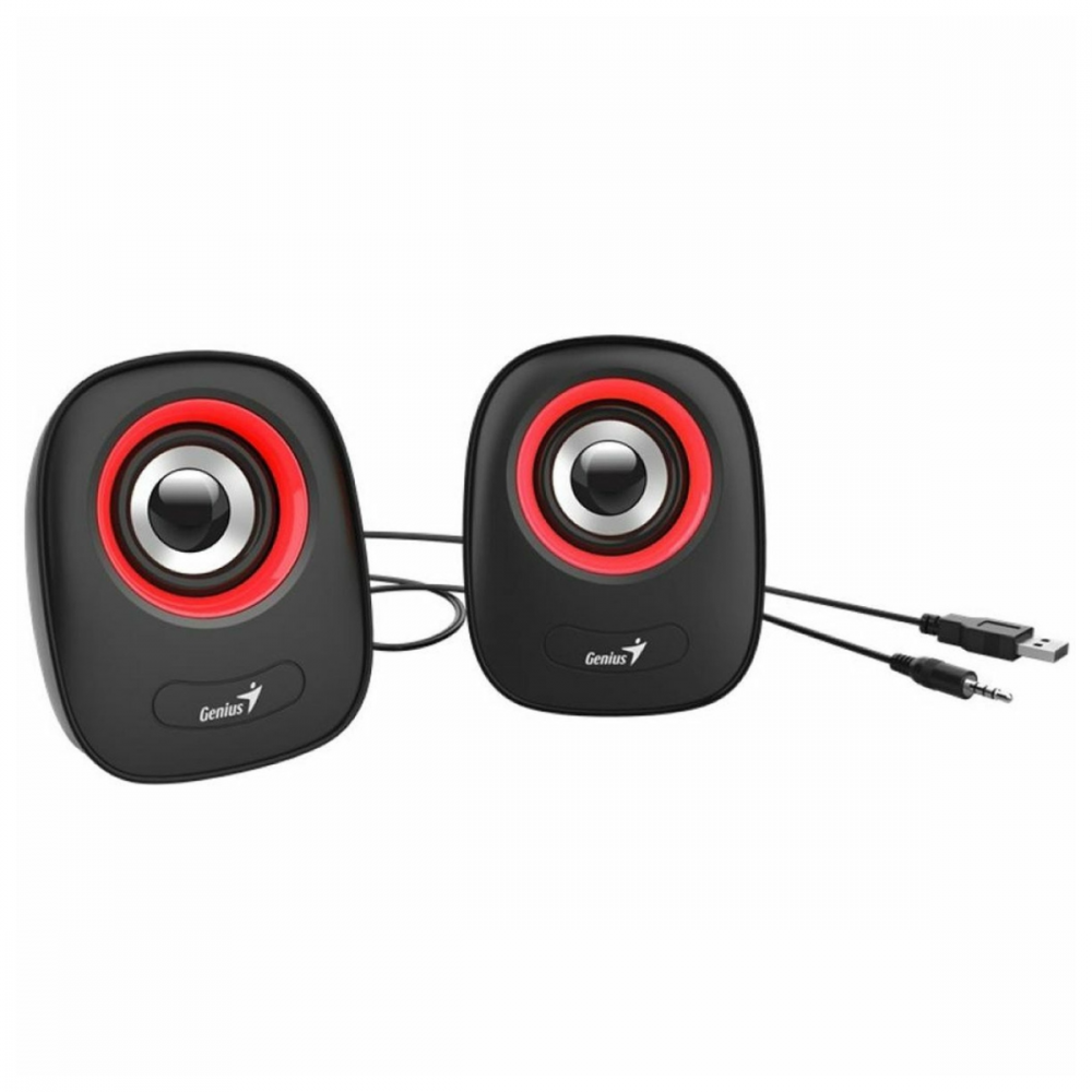 PARLANTES GENIUS SP-Q160 ROJO 2.0 USB