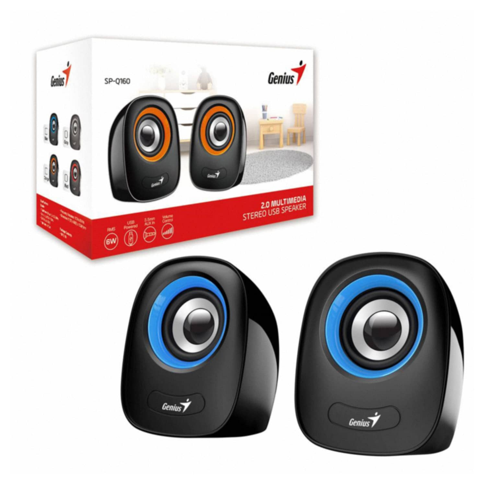 PARLANTES GENIUS SP-Q160 AZUL 2.0 USB