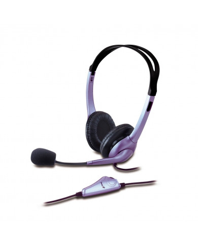 HEADSET GENIUS HS-02B AZUL AJUSTABLE CON MICROFONO