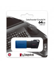 PENDRIVE KINGSTON 64GB EXODIA M AZUL/NEGRO