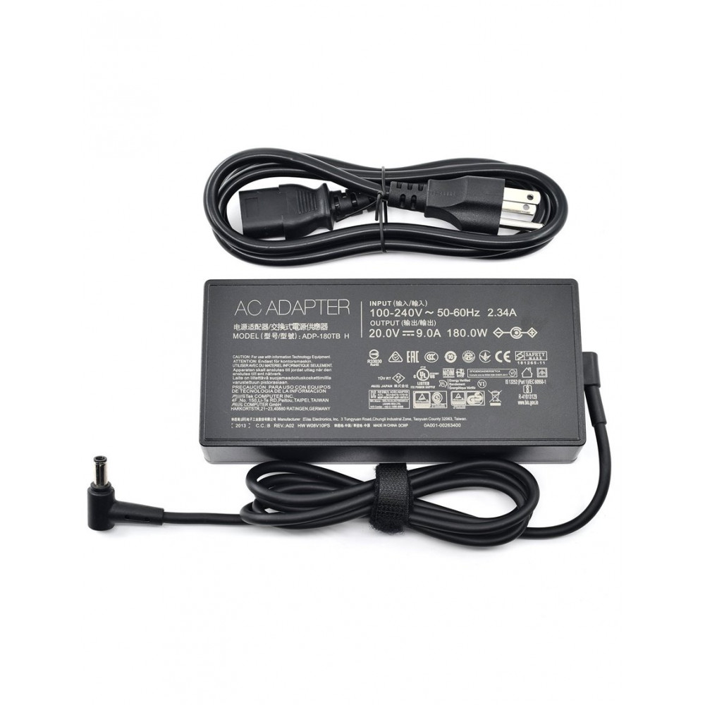 CARGADOR ASUS 20V 9A 180W PUNTA AGUJA FINA NEGRA